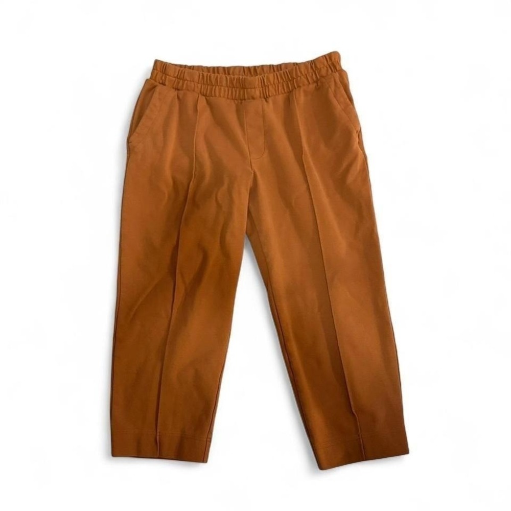 A New Day Cropped Pintuck Pants Burnt Orange XXL Minimalist Work Office